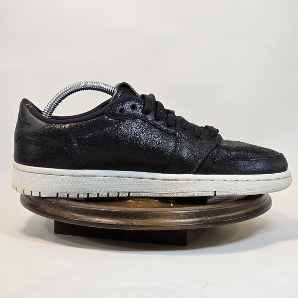 Air Jordan 1 Low OG Premium Shoes Womens Size 9.5 Black Sparkle Retro AH7232-011 - Picture 7 of 10